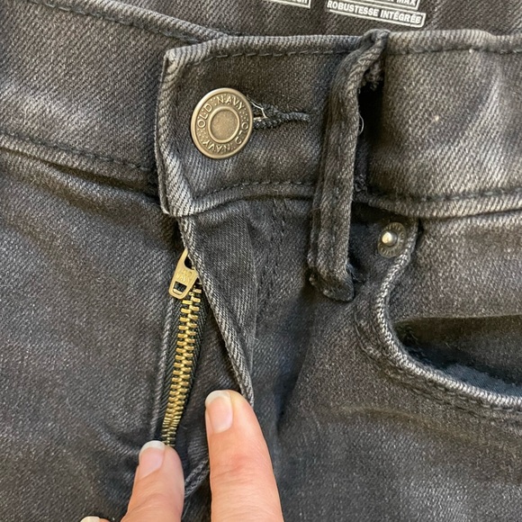 Old navy Kids size 12 dark grey distressed jeans karate slim skinny jeans - Picture 6 of 7